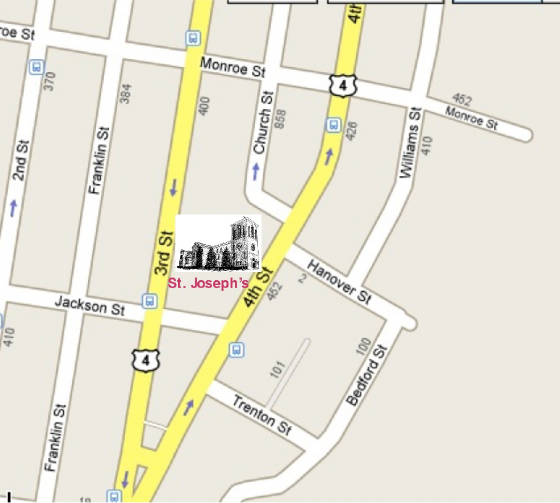 Map - St Joseph's Church, Troy, NY